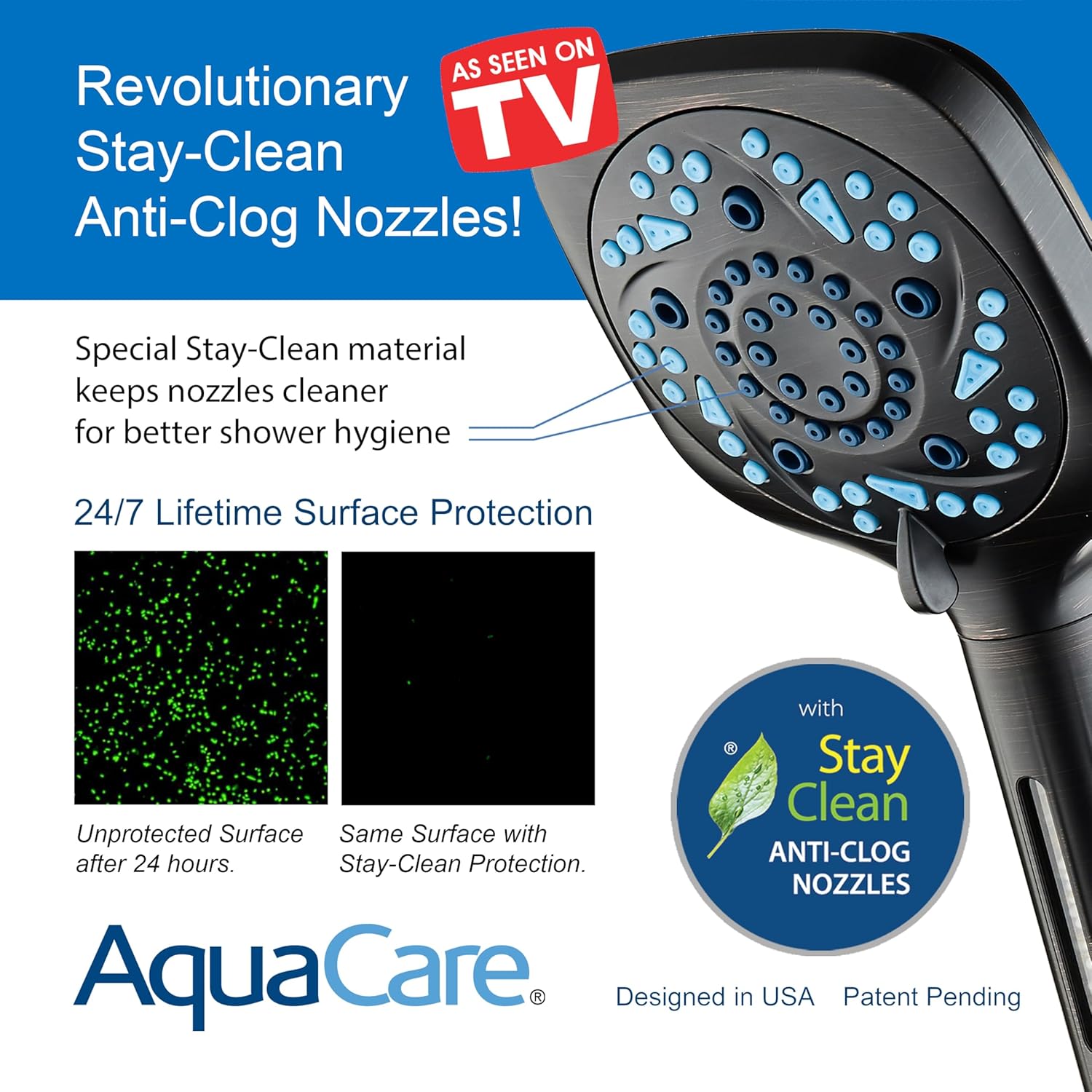 3.0 All-in-One 82-setting 4-way Twin Combo with Shower Filter & 2-mode Power Wash, Square