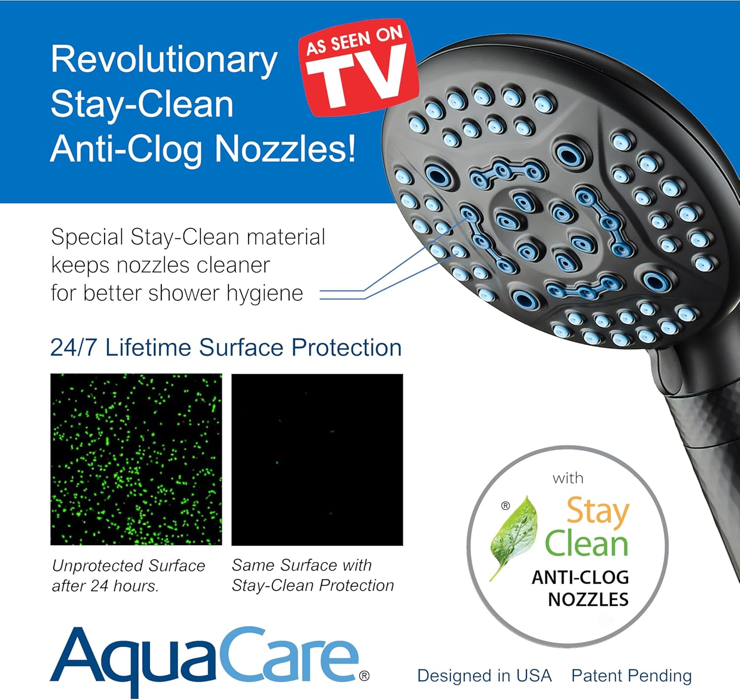 4X Series All-in-One 10-setting Hand Shower with Shower Filter, 2-mode Power Wash & Water Pressure Control