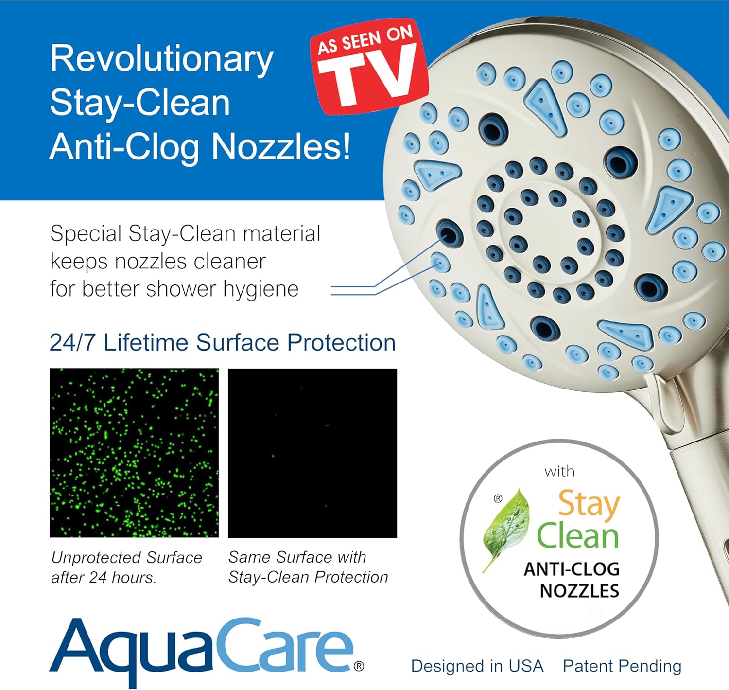 3.0 Series All-in-One 10-setting Hand Shower with Shower Filter, 2-mode Power Wash & Push-button Function Switch