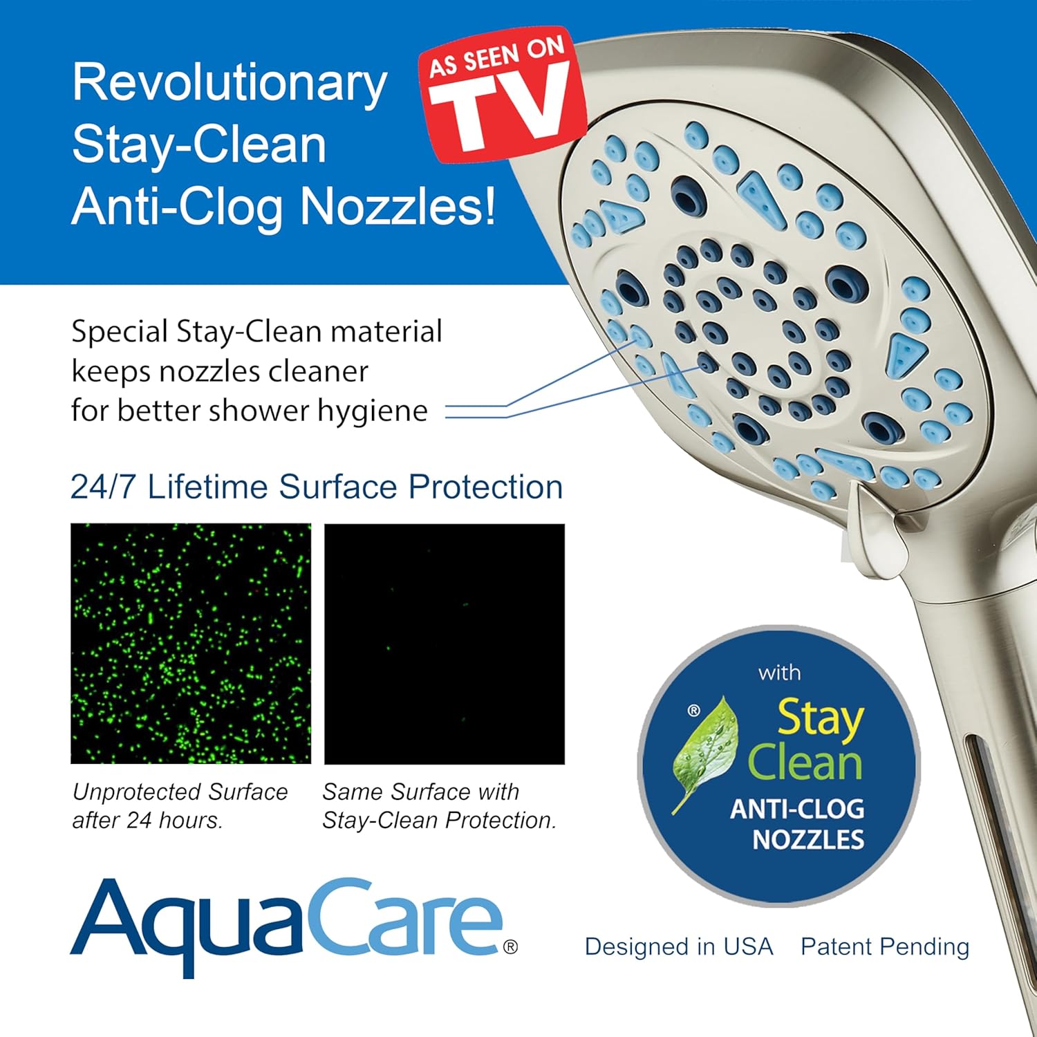 3.0 All-in-One 82-setting 4-way Twin Combo with Shower Filter & 2-mode Power Wash, Square