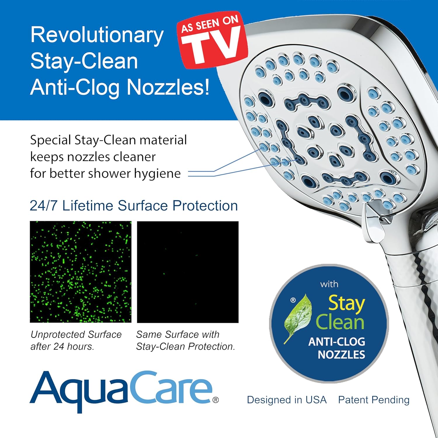 4X All-in-One 82-setting 4-way Twin Combo with Shower Filter & 2-mode Power Wash, Square