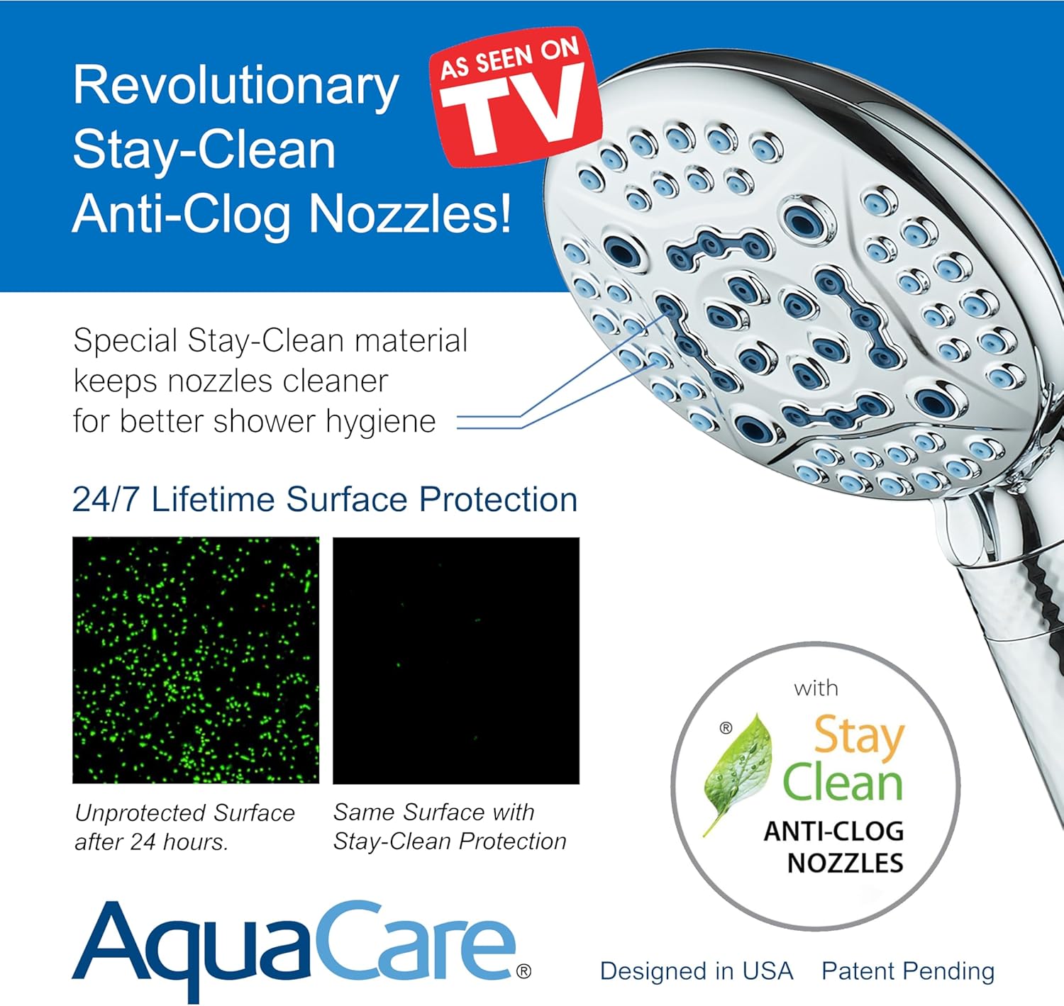 4X Series All-in-One 10-setting Hand Shower with Shower Filter, 2-mode Power Wash & Water Pressure Control