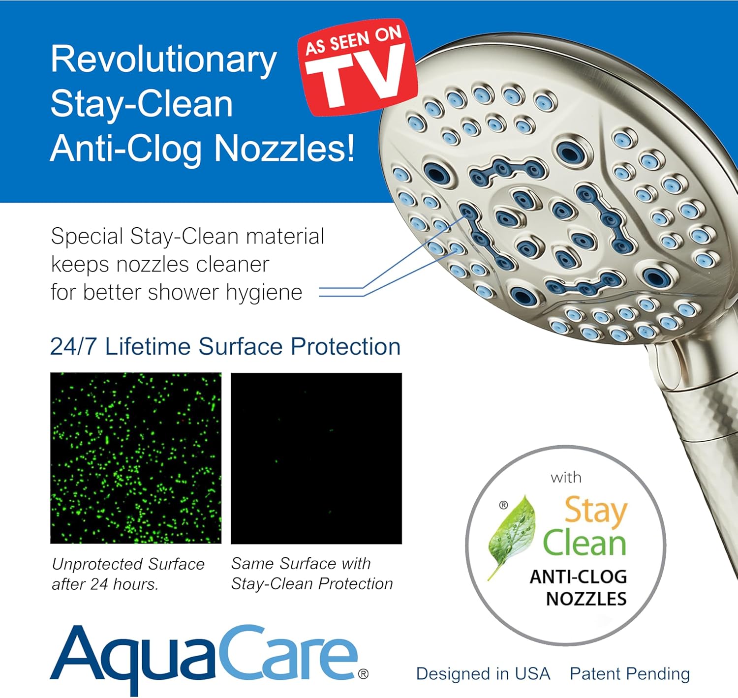 4X Series All-in-One 10-setting Hand Shower with Shower Filter, 2-mode Power Wash & Water Pressure Control