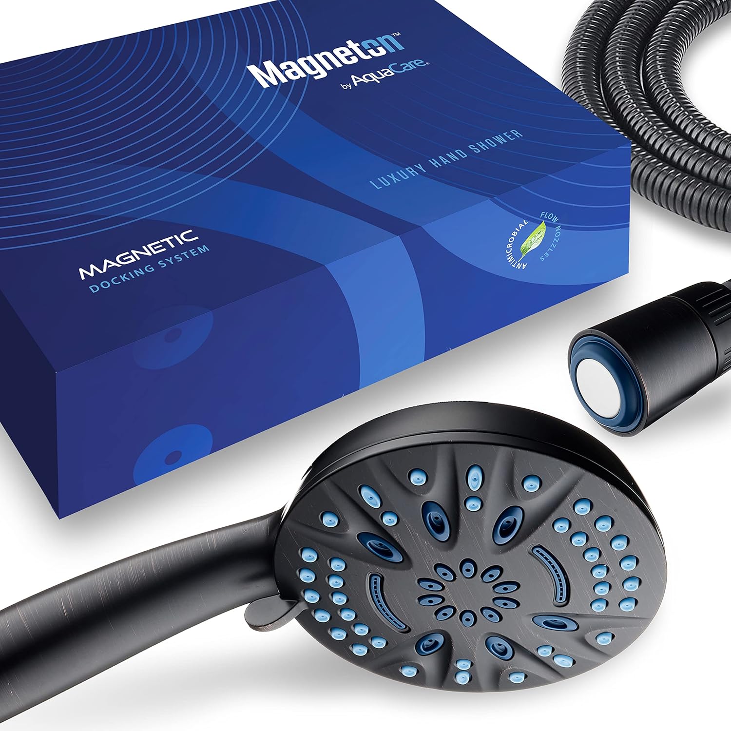 Magneton®  8-setting 5" Face Hand Shower with 2-way High/Low Magnetic Docking